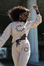 Beige women's tracksuit