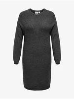 Šedé dámské svetrové šaty ONLY CARMAKOMA Ribi - Dámské