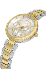 Polo Air Women's Wristwatch Silver Yellow Color