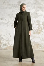 InStyle Levina Abaya with Concealed Pops - Khaki