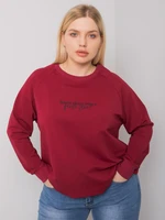 Chestnut sweatshirt for women in oversize