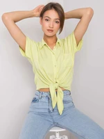 Light green blouse with Marisol binding