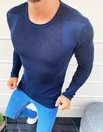 Navy blue men's sweater slipped over the head WX1586