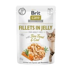 Brit Care Cat Fillets in Jelly with Fine Trout &amp; Cod  - 85g