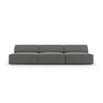 Szara aksamitna sofa 240 cm Jodie – Micadoni Home