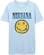 Nirvana Koszulka Xerox Smiley Blue Unisex Light Blue M