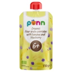 SALVEST Põnn Banán s borůvkou a obilnými vločkami BIO 110 g, poškozený obal