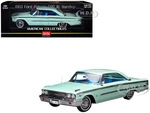 1963 Ford Galaxie 500 XL Hardtop Glacier Blue with Blue Interior "American Collectibles" Series 1/18 Diecast Model Car by Sun Star