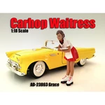 Carhop Waitress Grace Figure for 1/18 Scale Models by American Diorama