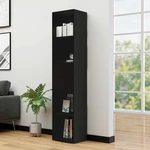 Book Cabinet Black 14.2"x11.8"x67.3" Chipboard
