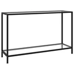 Console Table Transparent 47.2"x13.8"x29.5" Tempered Glass
