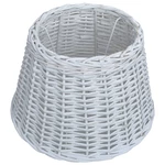 Lamp Shade Wicker 15"x9" White Without Bulbs
