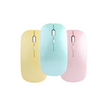 Dual Mode Rechargeable Mouse 2.4GHz Wired 1600DPI Silent Macarone Mute Mice for Laptop PC