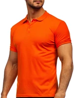 Oranžové pánské polo s límečkem polokošile Bolf GD02