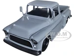 1955 Chevrolet Stepside Pickup Truck Gray "Just Trucks" Series 1/24 Diecast Model Car by Jada