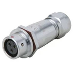 Kulatý konektor série DELMSF 1210 Deltron Connectors DELMSF1211/S4I, kulatý konektor DIN, Provedení konektoru: zásuvka, rovná IP67, mosaz, pochromovan