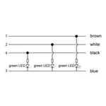 Připojovací kabel pro senzory - aktory Lutronic 1210 1206 04 L2 301 2m 1161 zástrčka, rovná, zásuvka, zahnutá, 2.00 m, 1 ks