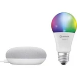 Startovací sada osvětlení LEDVANCE Smart+ Google Mini Bundle chalk Classic A60 FR RGBW E27 BT, 10 W, N/A