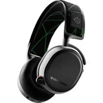 Steelseries Arctis 9X herní headset na kabel, stereo přes uši, s Bluetooth, bezdrátový 2,4 GHz, černá/stříbrná