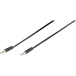 Kabel Vivanco 46132, [1x jack zástrčka 3,5 mm - 1x jack zástrčka 3,5 mm], 0.90 m, černá