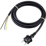 Síťový kabel s napájecí zásuvkou Basetech XR-1638088, 3.00 m, černá