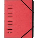 PAGNA 40058-01 organizační desky DIN A4, červená, počet přihrádek 7