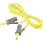 VOLTCRAFT MSB-501 bezpečnostní měřicí kabely [lamelová zástrčka 4 mm - lamelová zástrčka 4 mm] žlutá, 2.00 m