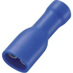 Faston zásuvka TRU COMPONENTS 737792 4.8 mm x 0.5 mm, 180 °, plná izolace, modrá, 50 ks