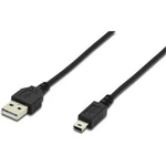 Kabel Digitus AK-300130-018-S AK-300130-018-S, 1.80 m, černá