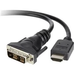 DVI / HDMI kabel Belkin [1x DVI zástrčka 18+1pólová - 1x HDMI zástrčka] černá 3.00 m