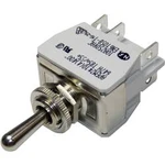 Páčkový spínač pro vysoké proudové zatížení APEM 647H/2, 250 V/AC, 10 A, 2x (zap)/vyp/(zap), 1 ks
