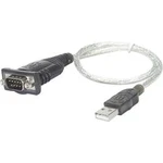 Adaptér Manhattan USB 1.1 sériový, 9-pinový, šedý, 0,45m