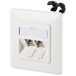 Síťová zásuvka pod omítku Metz Connect 130B11D21002-E, 2 porty, čistě bílá