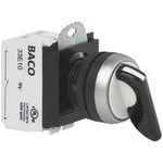 Otočný přepínač BACO L21MR03A (BAL21MR03A), 2x 45 °, 22,3 mm, 600 V, 10 A, černá