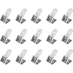 Faston zásuvka 852105 s odbočkou, 6.3 mm x 0.8 mm, 180 °, bez izolace, kov, 15 ks