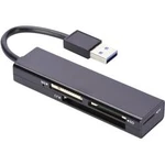 Externí čtečka paměťových karet ednet 85240, USB 3.2 Gen 1 (USB 3.0), černá