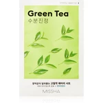 Missha Airy Fit Green Tea zklidňující plátýnková maska se zeleným čajem 19 g