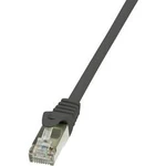 Síťový kabel RJ45 LogiLink CP2033S, CAT 6, F/UTP, 1.00 m, černá