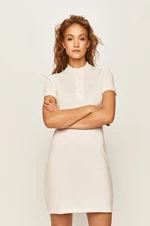 Šaty Lacoste EF5473-001, biela farba, mini, rovné