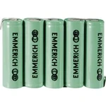 Akupack Ni-MH 5 AA pájecí špička ve tvaru Z Emmerich 255057, 1500 mAh, 6 V, pájecí kontakty