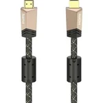 HDMI kabel Hama [1x HDMI zástrčka - 1x HDMI zástrčka] hnědá 0.75 m