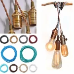 5M Vintage 2 Core Twist Braided Fabric Cable Wire Electric Lighting Cord
