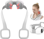 4 Modes Comfier Heat Shiatsu Neck Massager Cordless for Pain Relief LCD Display Portable Neck Massage Gifts Electric Nec