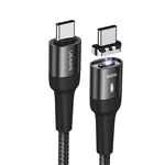 USAMS U58 Type-C to Type-C Magnetic Data Cable 100W PD Fast Charging Connection Cable 480Mbps Connector US-SJ466