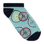 Wojas Zeleno-Granátové Bavlněné Ponožky S Motivem Jízdních Kol
