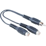 Hama 00043384  cinch audio adaptér [1x cinch zástrčka - 2x cinch zásuvka] čierna