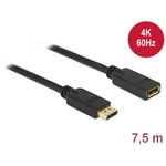 Delock DisplayPort predlžovací kábel #####DisplayPort Stecker, #####DisplayPort Buchse 7.50 m čierna 84906 pozlátené kon