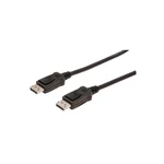 Kábel Digitus DisplayPort, 2m (AK-340103-020-S) čierny DisplayPort kabel, DP, M / M, 2,0 m, w / se západkami, odpovídá DP, 1,1a , UL, bl 
Konektor 1: 
