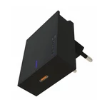 Nabíjačka do siete Swissten USB-C, 20W pro iPhone 12 (22050500) čierna Jedinečná SLIM nabíječka s výkonem 20W, stojánkem pro umístění smartphonu a por