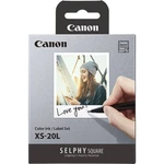 Fotopapier Canon XS-20L pre Selphy Square, 20 ks/68 x 68 mm biely fotopapier • pre štvorcové fotky 68 × 68 mm • popisovateľný okraj • trvanlivosť vytl